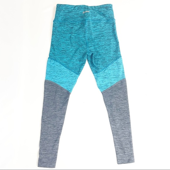 3/$25 Spalding Colorblock Blue & Grey Leggings Yoga Pants - Small - Picture 2 of 10